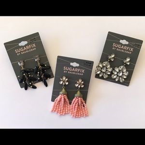 NWT SUGAR FIX BY BAUBLEBAR Earrings (set of 3)